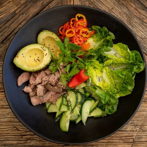 Thai Beef Salad with avo