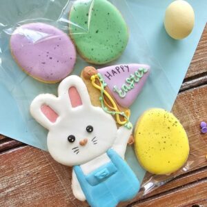 bunny with flag & eggs
