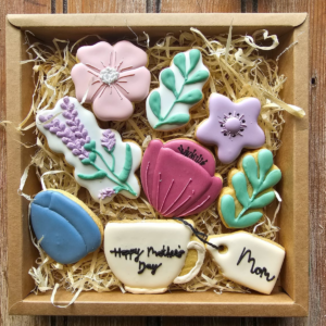 Mother's Day Flower cookie Gift box
