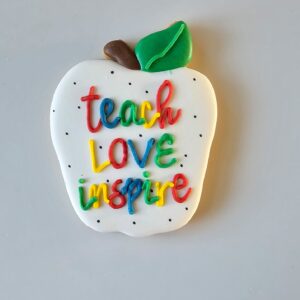 Teach Love Inspire Apple Cookie
